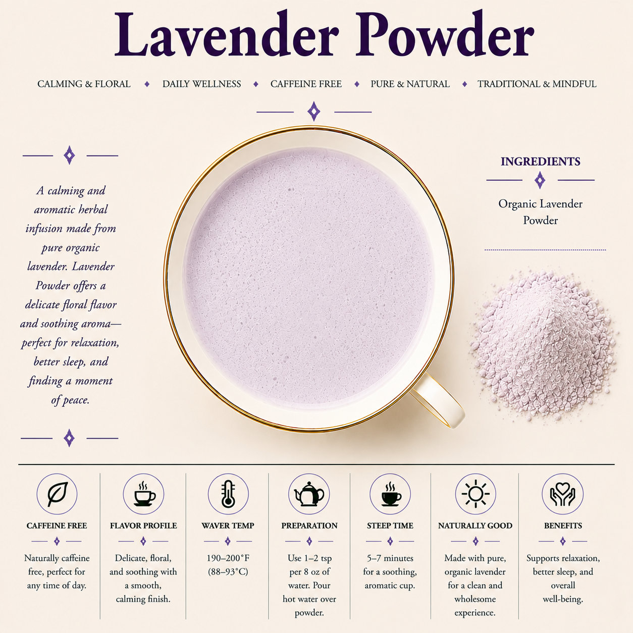 lavender flower powder benefits Lavender Powder – Lemon Lily Organic Tea