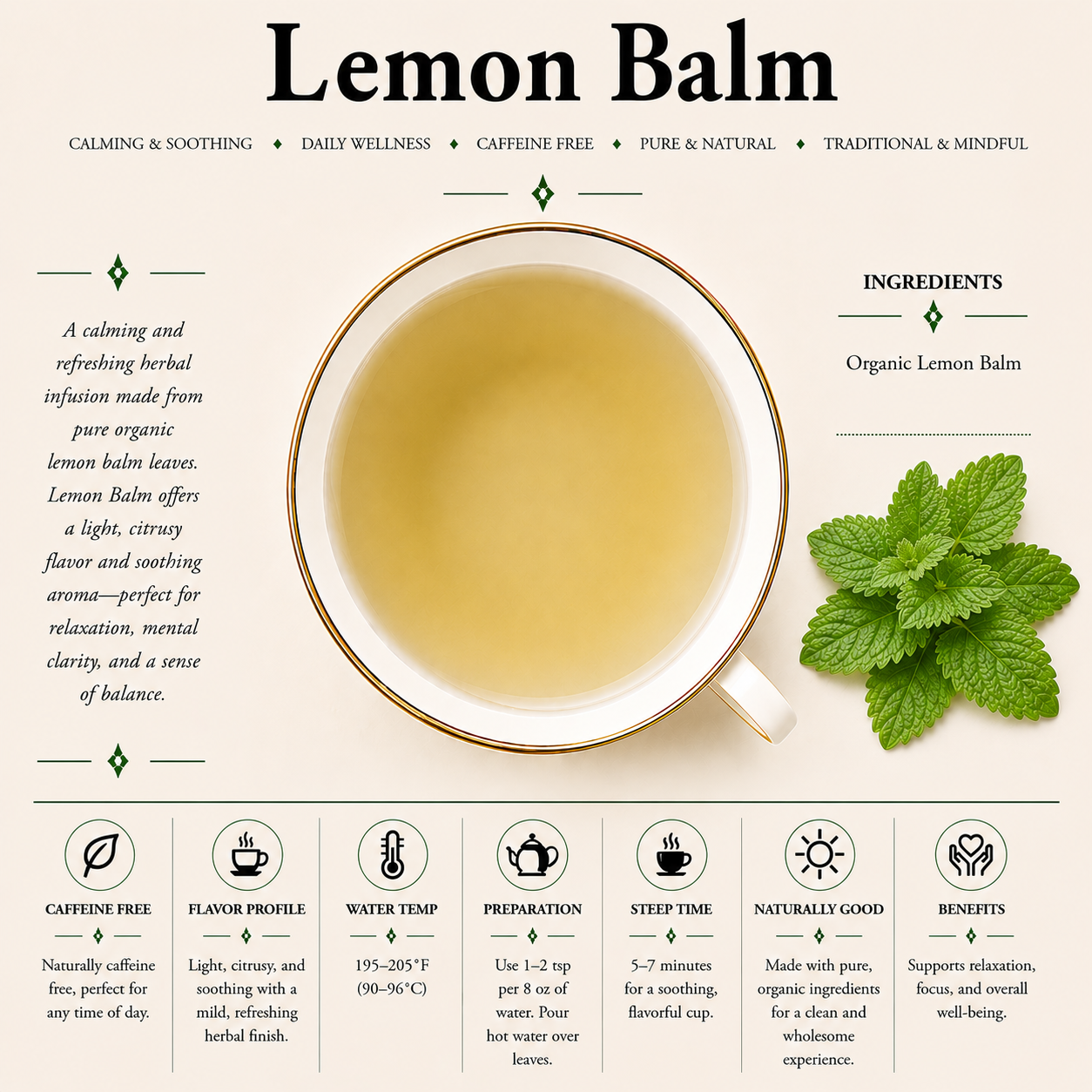 Lemon Balm – Lemon Lily Organic Tea