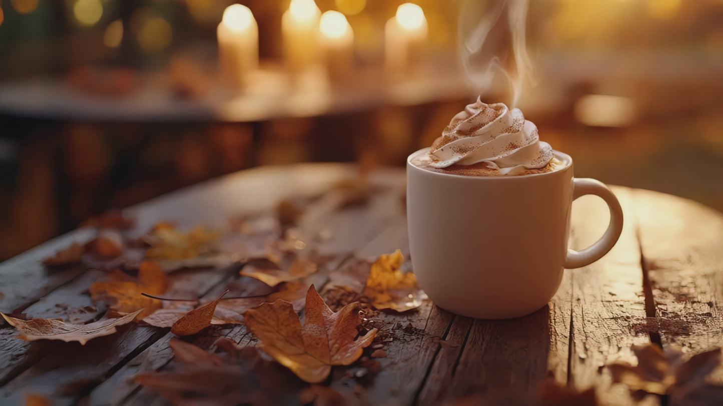 Hot chocolate at a Christmas market